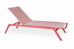 Weishäupl Sonnenliege Minu klappbar Koralle, Apricot meliert