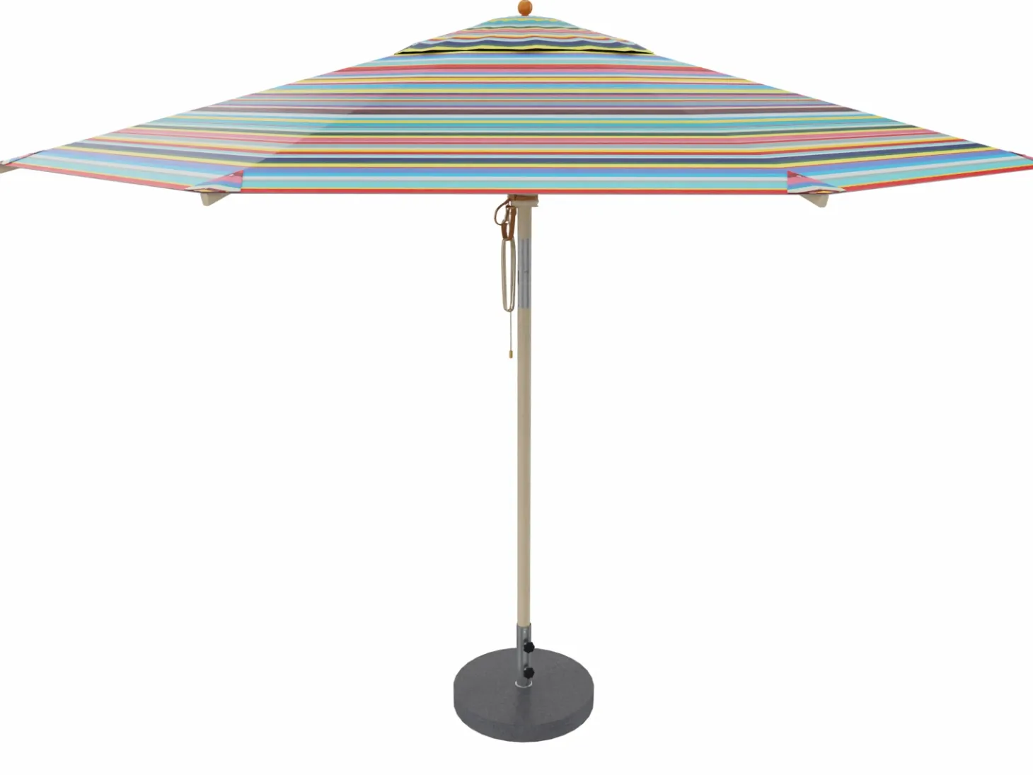 Weishäupl Sonnenschirm Klassiker Ø 350 cm Acryltuch Multicolor Knickmechanismus & Flaschenzug