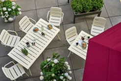 Weishäupl Vapio Outdoortisch Aluminium 90x90x74 cm Creme