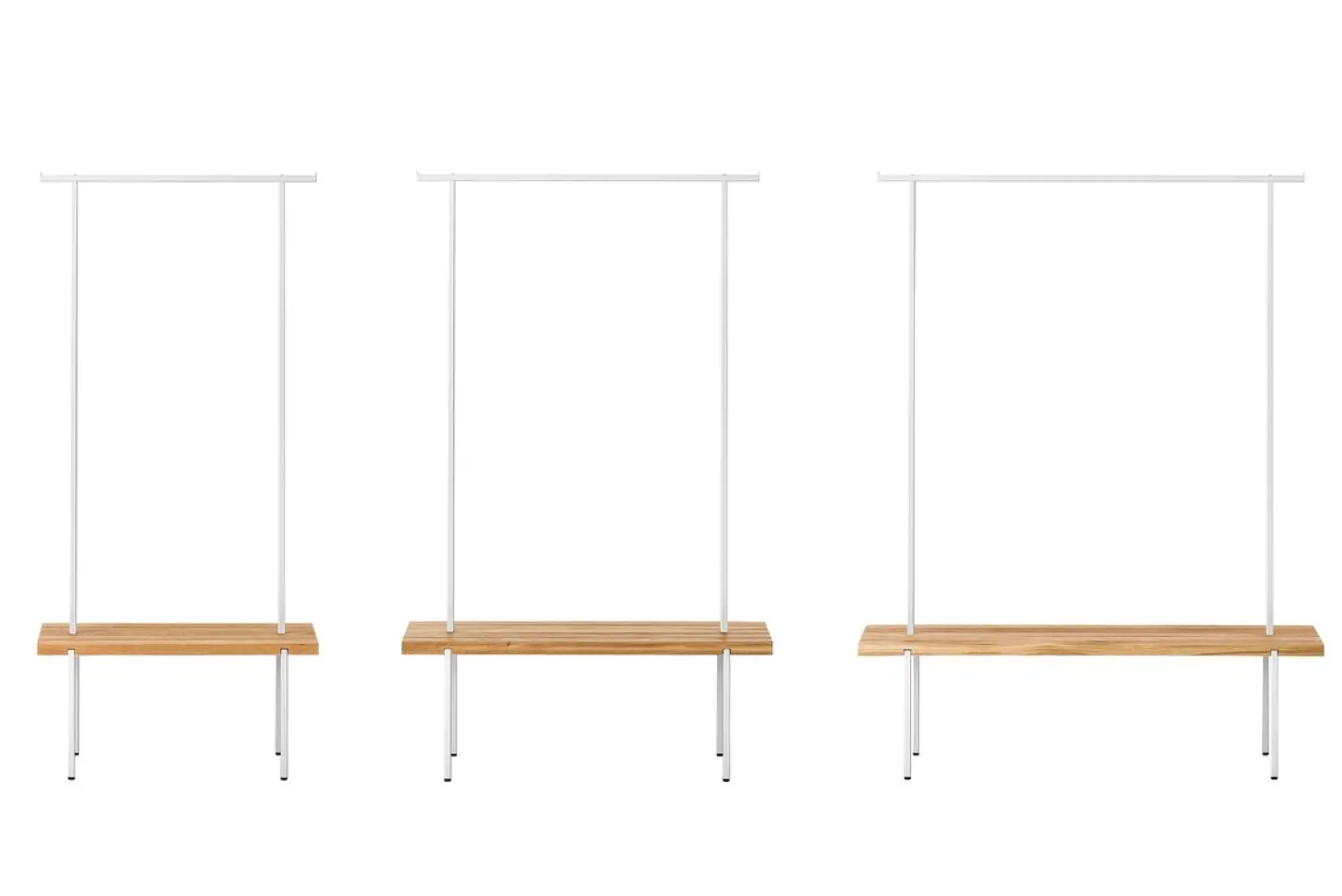 weld & co Garderobe Eiche 01 S 90 x 40 x 190 schwarz