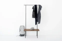 weld & co Garderobe Nussbaum 01 S 90 x 40 x 190 schwarz