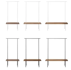 weld & co Garderobe Nussbaum 01 S 90 x 40 x 190 schwarz