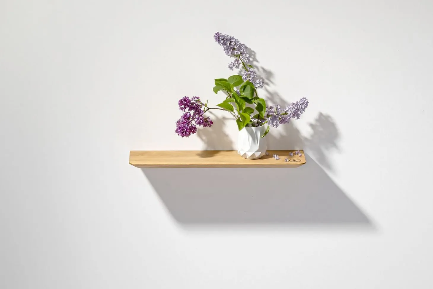 weld & co Wandregal Eiche 02 S 50 × 15 × 2 cm