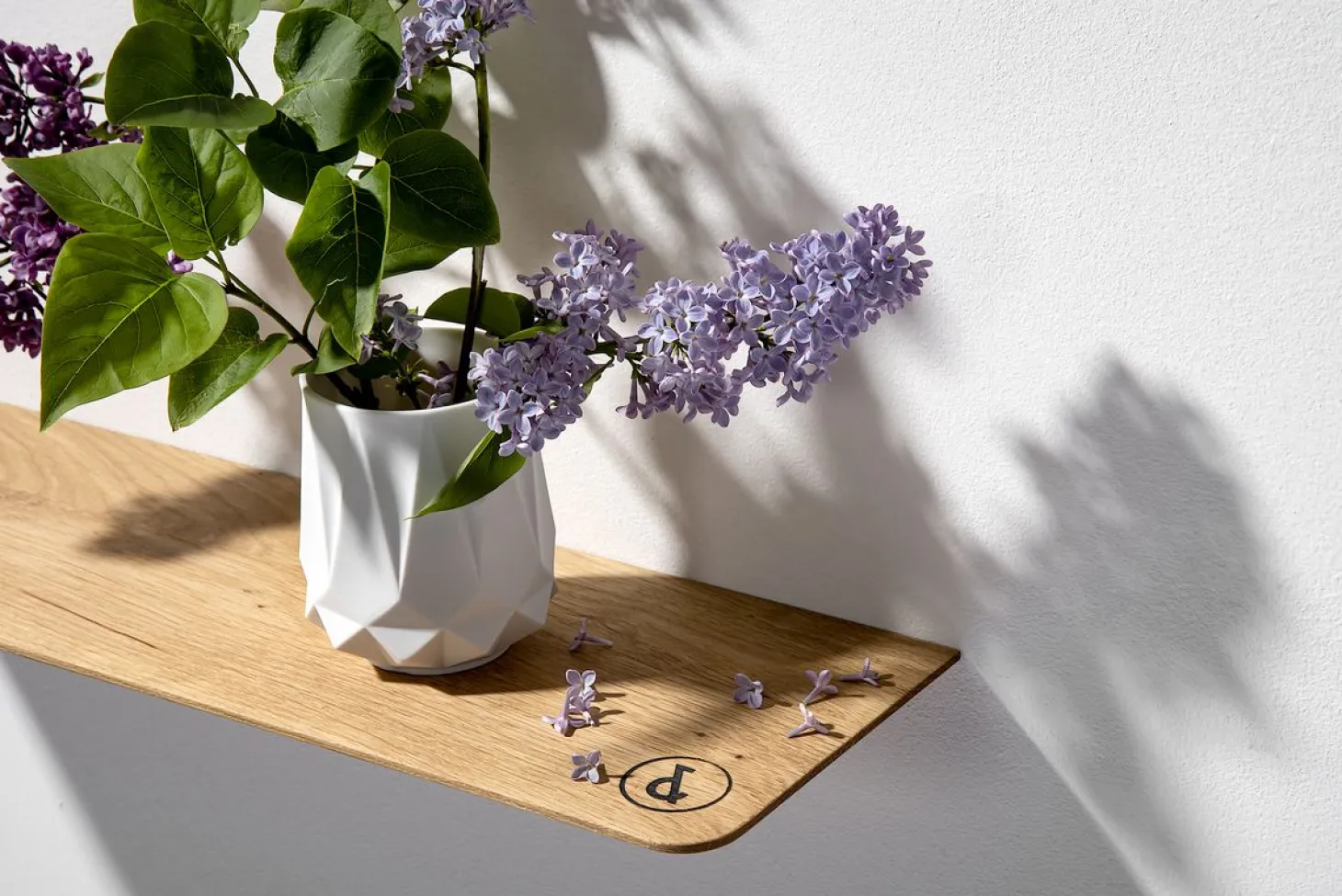 weld & co Wandregal Eiche 02 S 50 × 15 × 2 cm