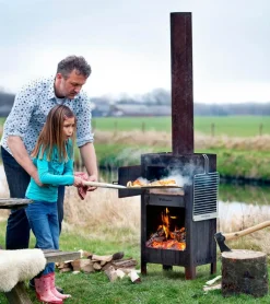 Weltevree Outdoorofen aus Cortenstahl