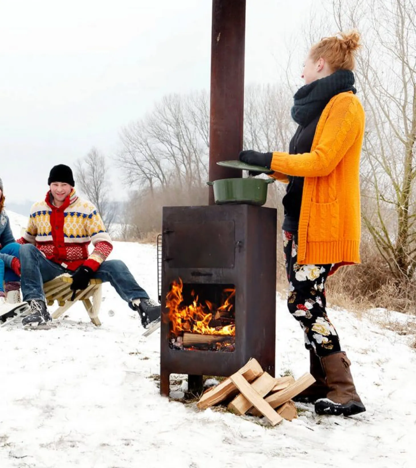 Weltevree Outdoorofen aus Cortenstahl