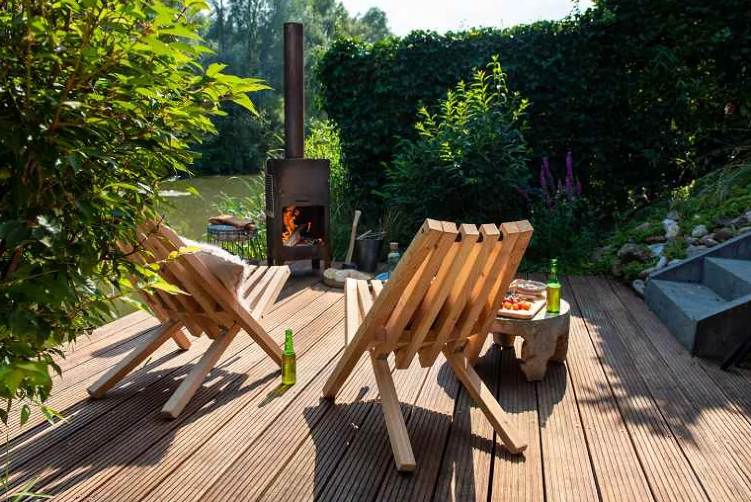 Weltevree Outdoorofen aus Cortenstahl