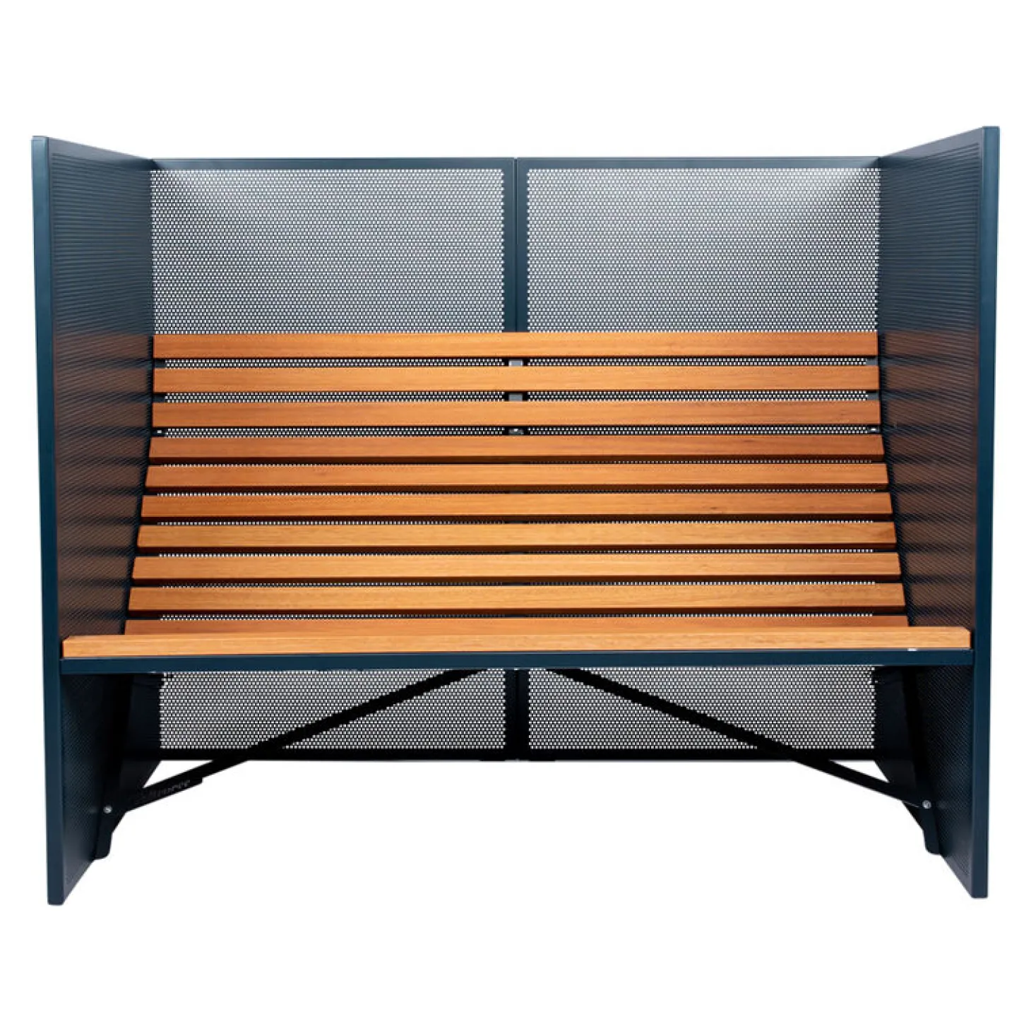 Weltevree Patio Bench High - Outdoor Grau-Blau