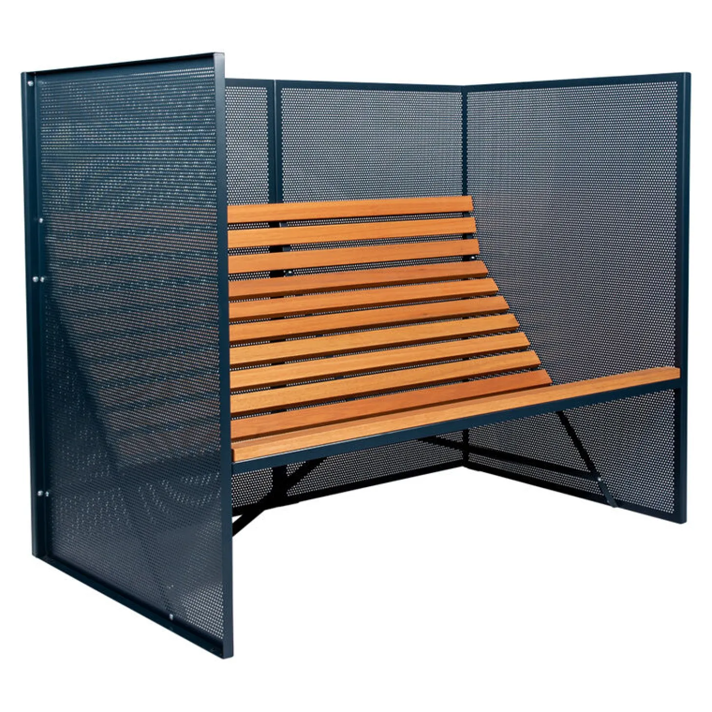 Weltevree Patio Bench High - Outdoor Grau-Blau
