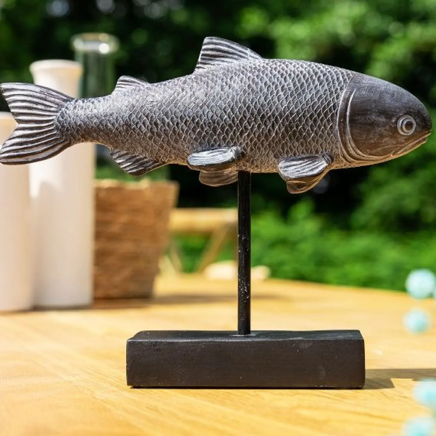 Werner Voß Dekofigur Fisch, anthrazit