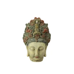 Werner Voß Frauenkopf - Blumengöttin H 44 cm