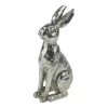 Werner Voß Hase sitzend, antik silber - Dekofigur 20 x 10 x 6 cm