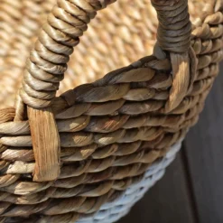 Werner Voß Korb, Wasserhyazinthe mit Henkel mint S 35x24 cm