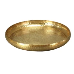 Werner Voß Tablett rund, Gold