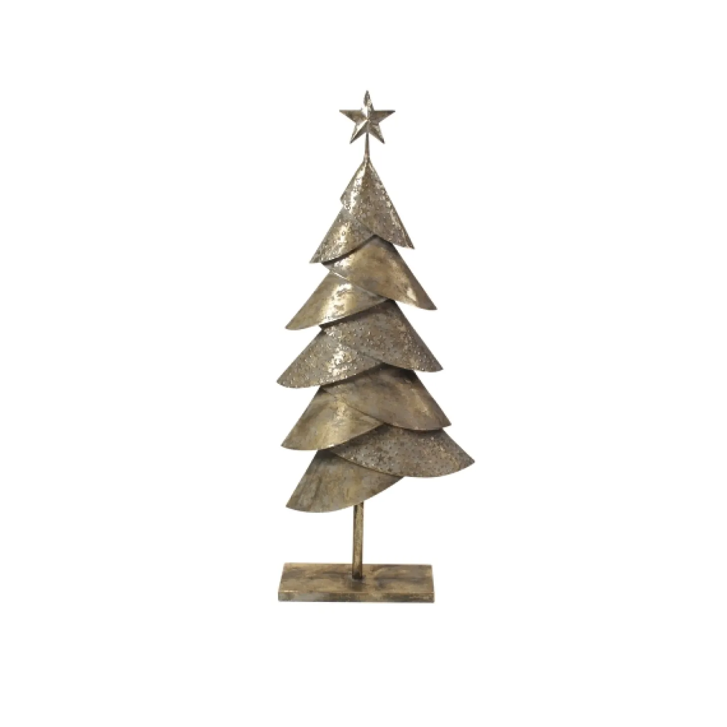Werner Voß Weihnachtsbaum, gold/grau B:37, T:12, H:89