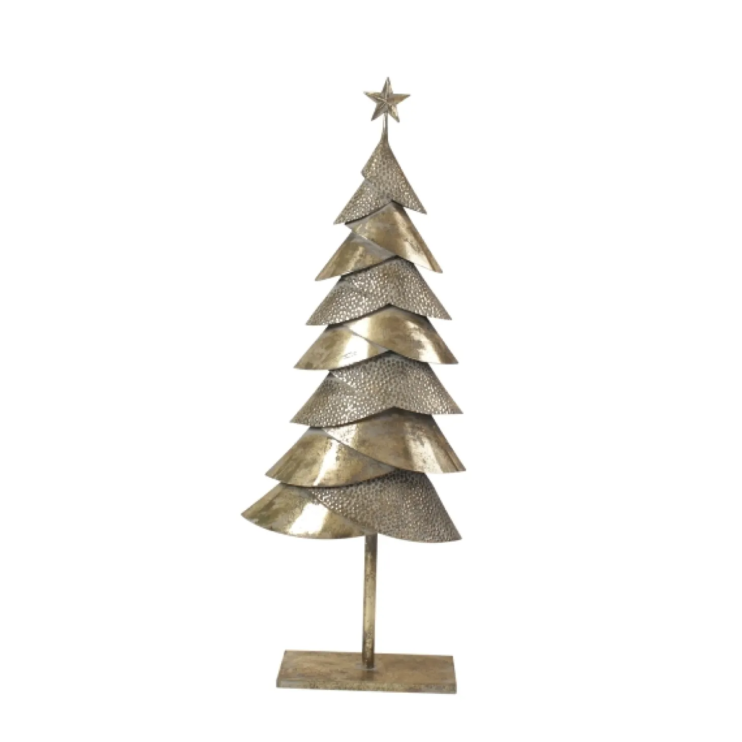 Werner Voß Weihnachtsbaum, gold/grau B:37, T:12, H:89