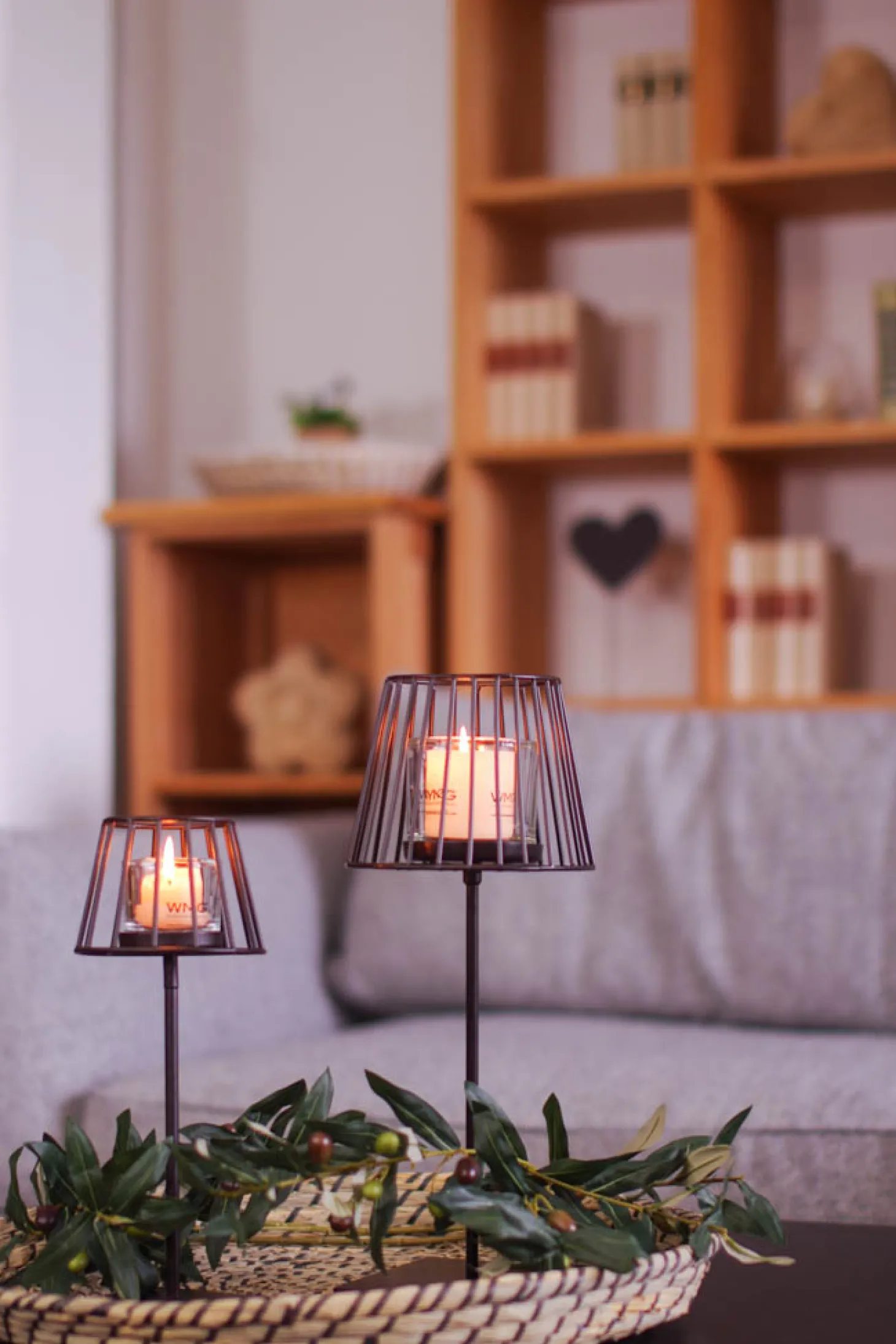 WMG Eisen Windlicht Rondo h 30 x d 13