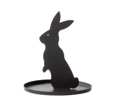 WMG Eisenhase Hans mit Teller Höhe 37 cm