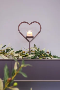 WMG Herz Windlicht Elisa aus Eisen 30 cm