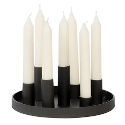 WMG Hochwertiger Kerzenhalter aus Eisen Rose