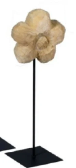 WMG Holzblume auf Metallfuß, Höhe: 50 cm
