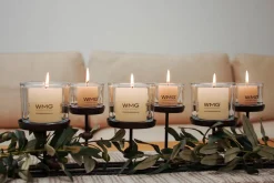 WMG Windlicht Lincoln 50 cm mit 6 Gläsern Mit Gratiszugabe
