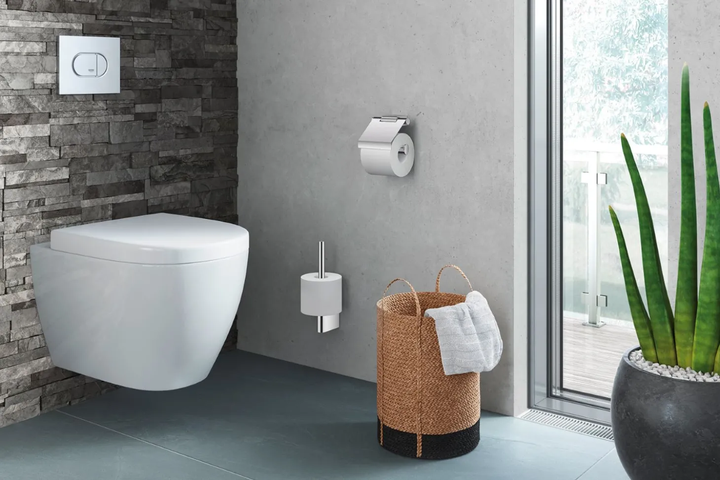 Zack Atore Ersatz-Toilettenpapierhalter Edelstahl matt