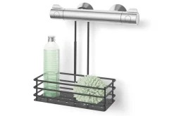 Zack Iparo schwarzer Duschkorb zum Einhängen