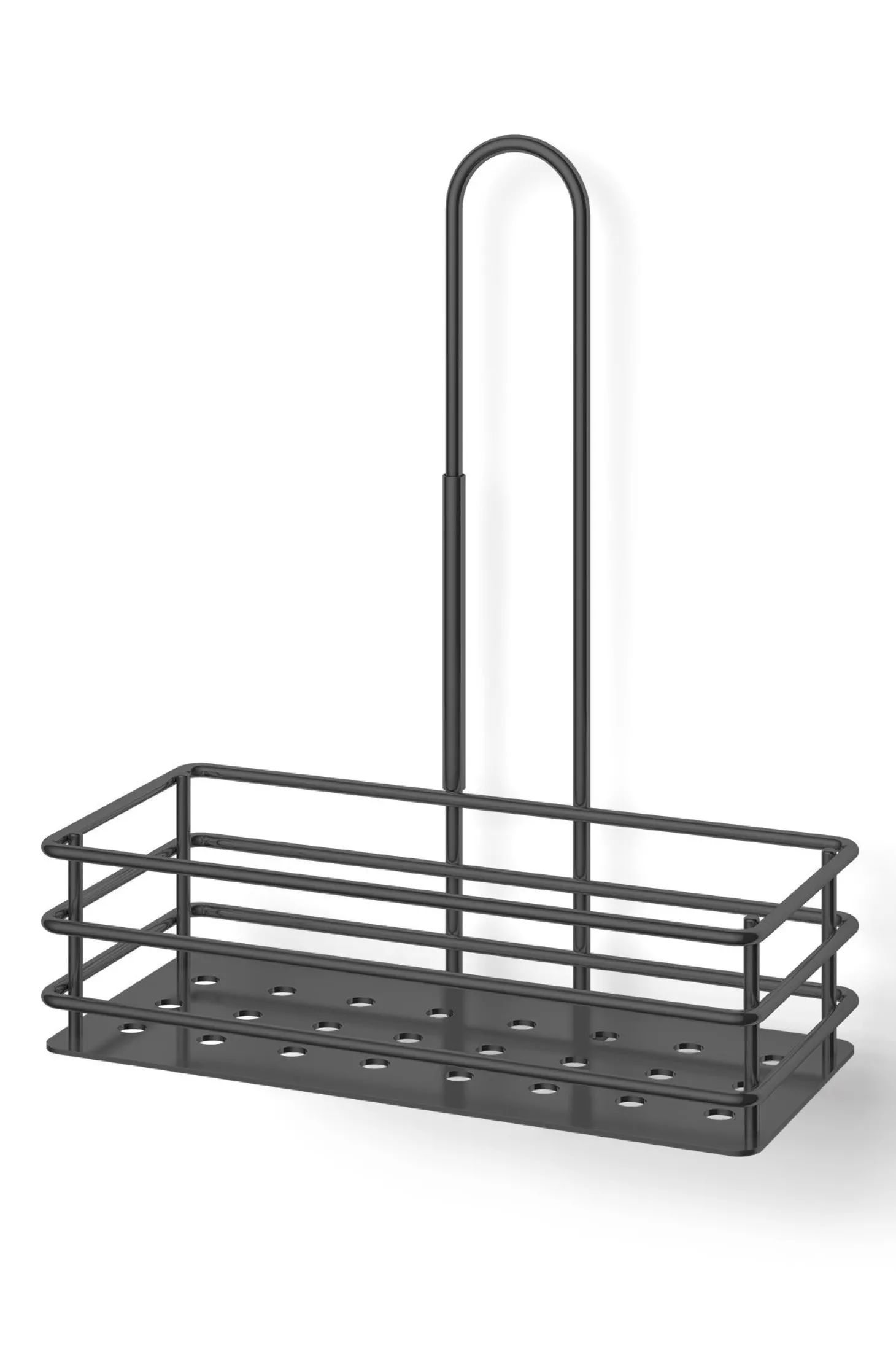 Zack Iparo schwarzer Duschkorb zum Einhängen