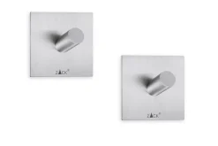 Zack Peco - Handtuchhaken 2er Set Edelstahl matt