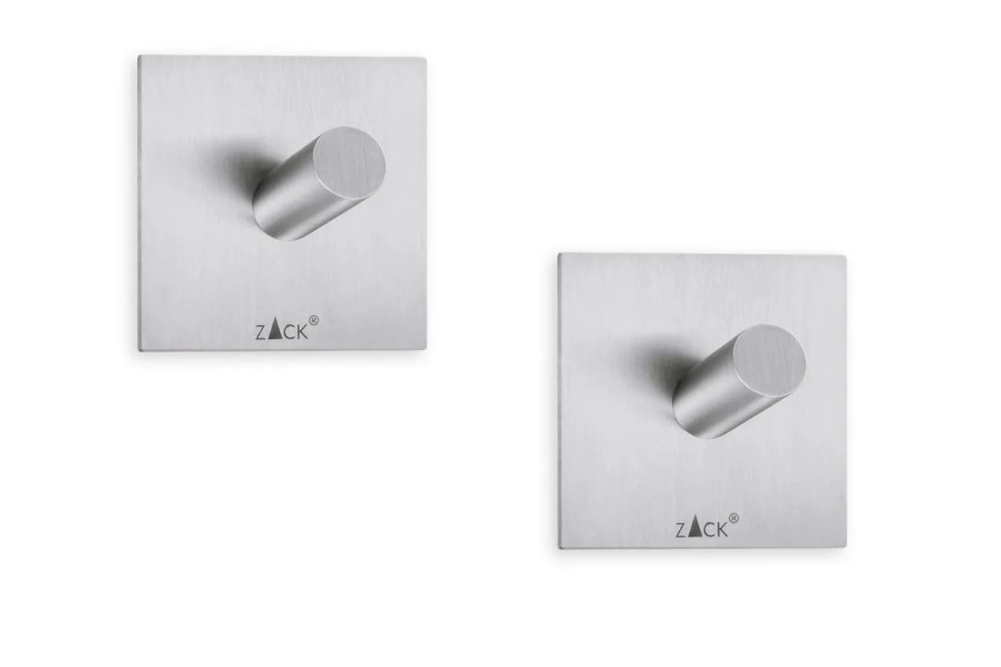 Zack Peco - Handtuchhaken 2er Set Edelstahl matt