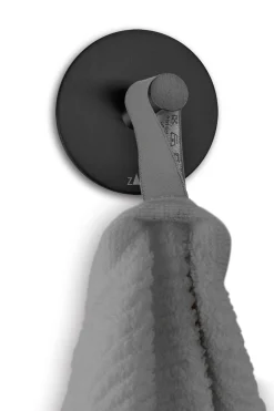 Zack Peco runder Handtuchhaken ø 5,5 cm in schwarz