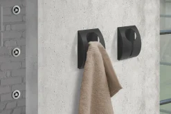 Zack Peco selbstklebende Handtuchklemme Edelstahl matt