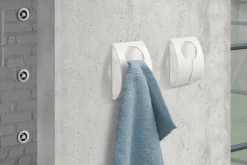 Zack Peco selbstklebende Handtuchklemme Edelstahl matt